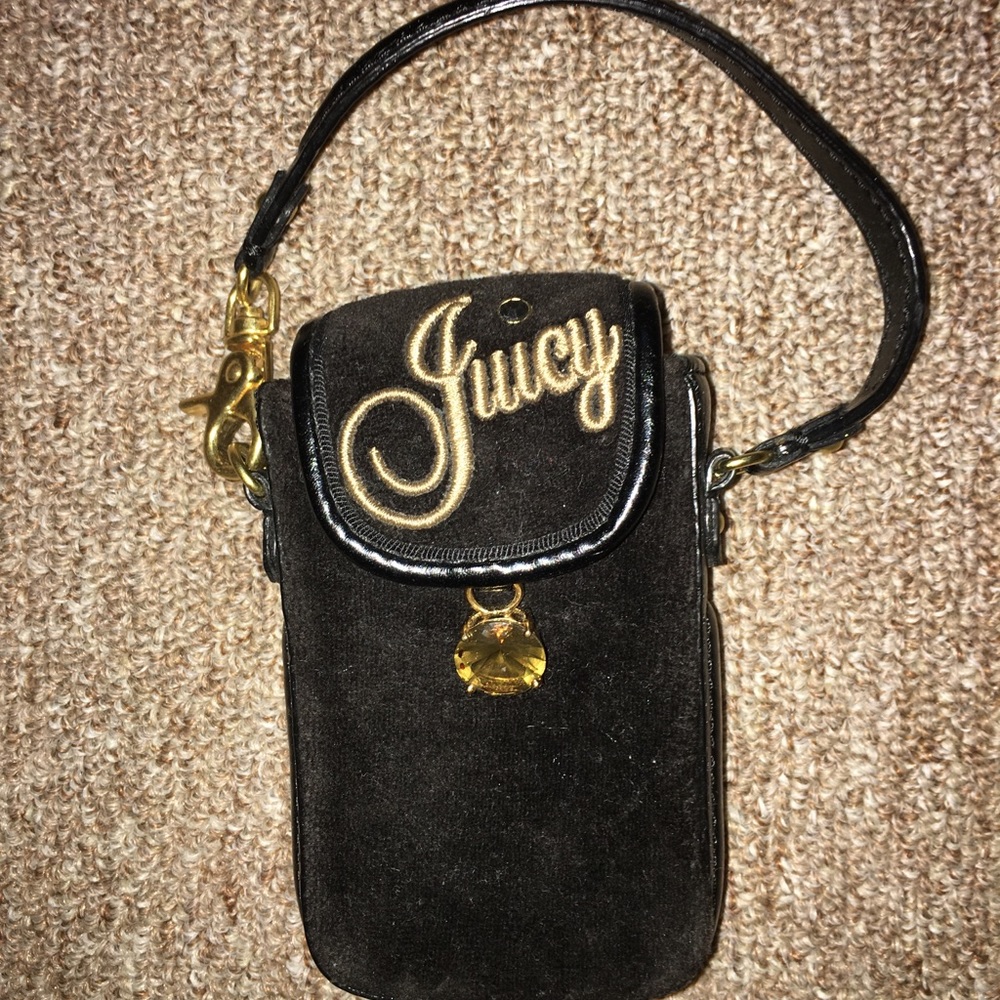 Juicy Couture velvet phone case